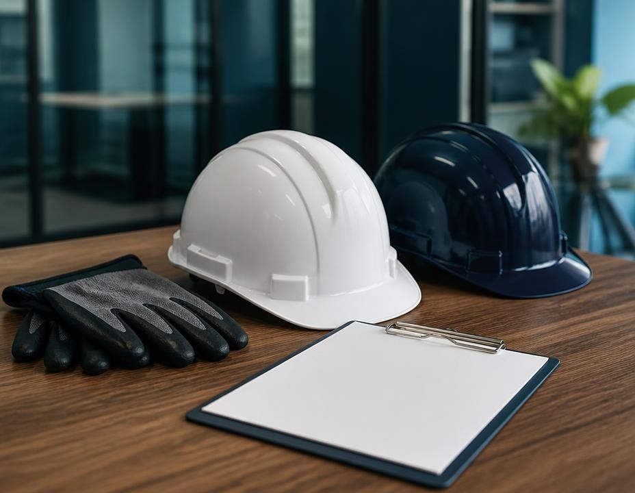 Safety equipment used during practical training