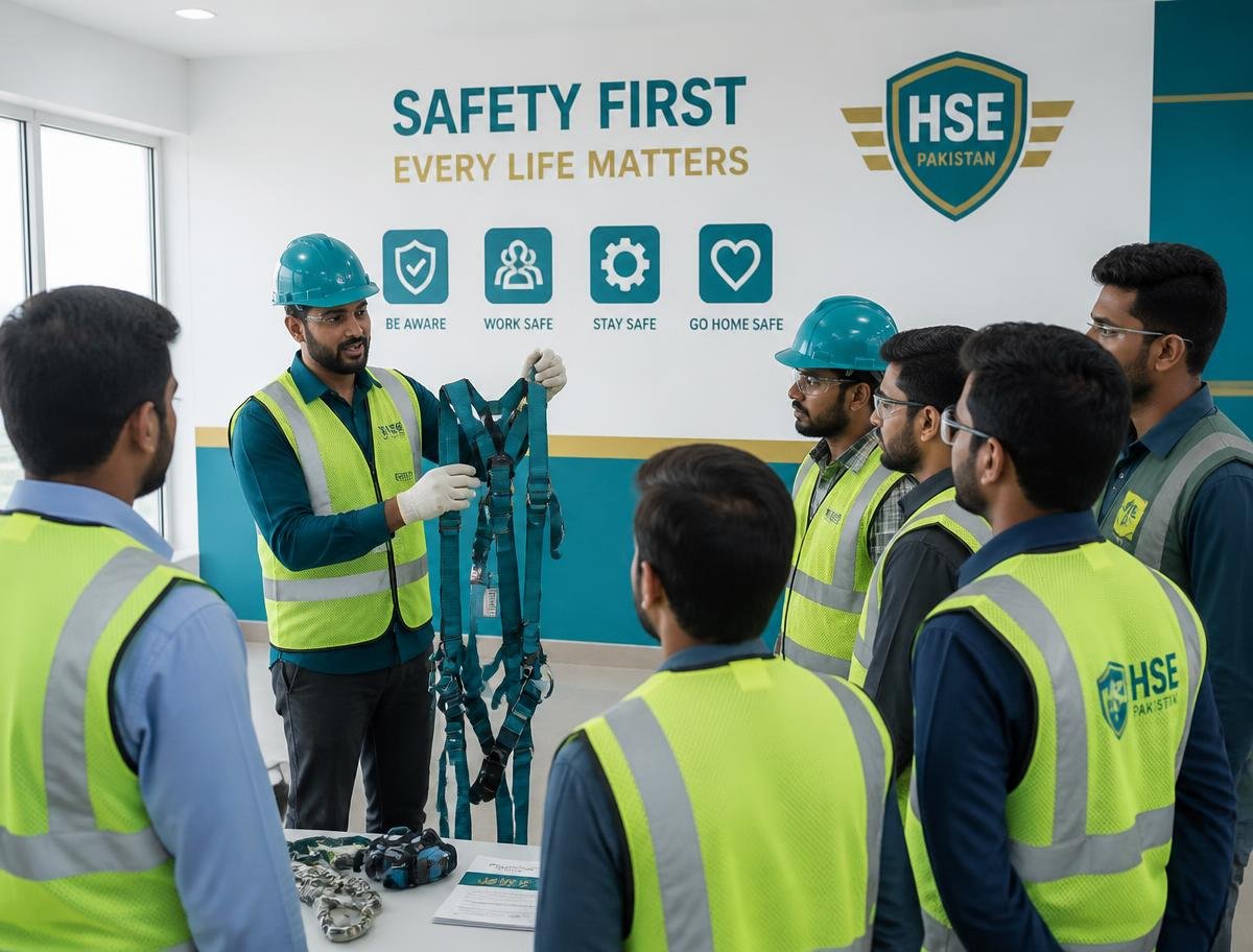 Practical HSE training session at Khyber International Safety Institute